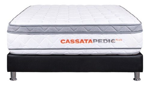 Combo Colchón Firme Sencillo Cassata Pedic Plus + Base Cama