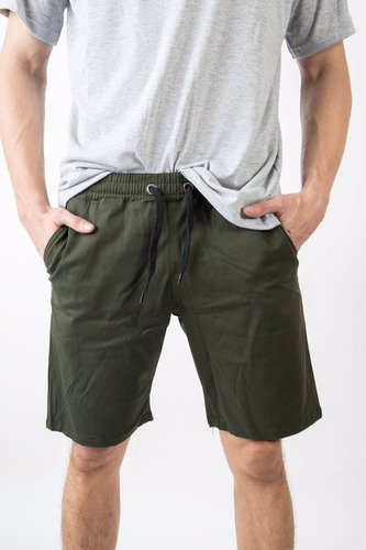 Bermuda Jogger Gabardina Hombre 