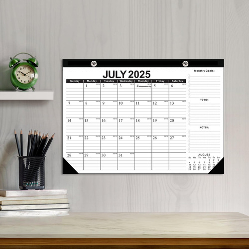 Planificador Mensual De Escritorio Calendario De Escritorio