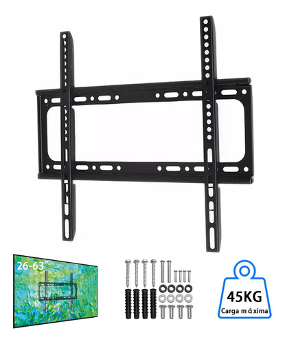 Soporte base para tv Para Pantalla Monitor Soporte Base De Pared Para 23'' 32'' 40'' 50'' 55'' 63''Pulgadas De Television Puede soportar 45kg Color Negro