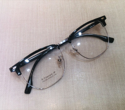 Oculos De Grau Mano Brown Club Master Preto E Prata Quadrado