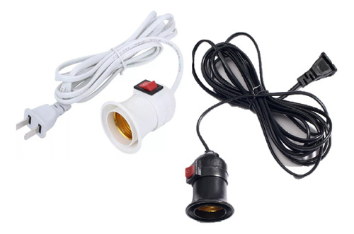 Extension Con Socket Para Foco Lampara Switch 4m 4 Metros