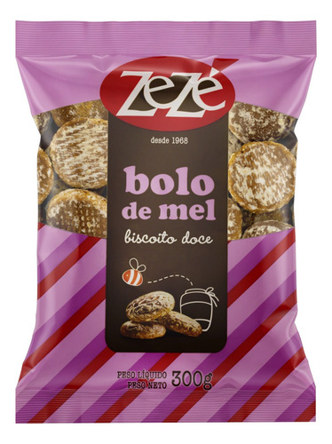 Biscoito Bolo de Mel Zezé Pacote 300g