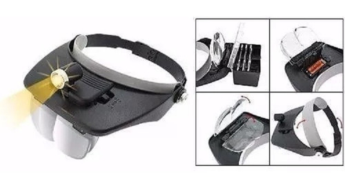 Lampara Visera Casco Cabeza Con Lupa Servicio Tecnico