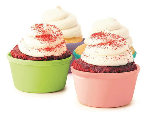 Melii Rainbow Silicone Food Cups.6 Piezas