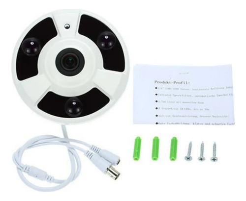 Nuevo Bn Hd 2000tvl 1080p 1,7 Mm Fisheye 360 Panoramic Q