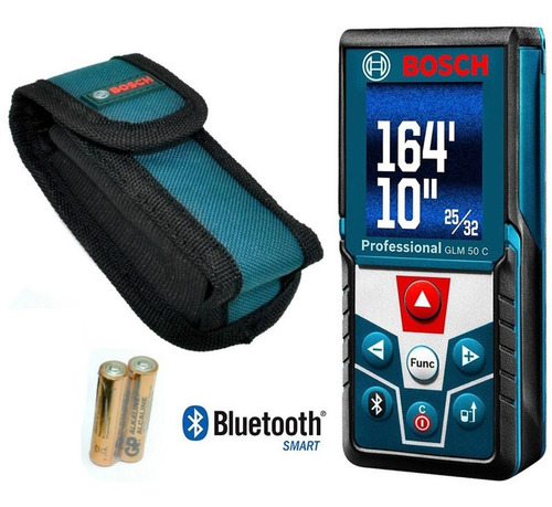 Imagem 1 de 6 de Trena Laser Medidor Distância Bluetooth Glm 50c Bosch