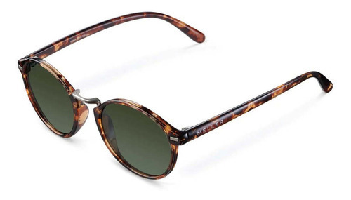 Lentes De Sol Meller - Nyasa Tigris Olive Color De La Lente Verde Oscuro Color De La Varilla Carey Color Del Armazón Carey