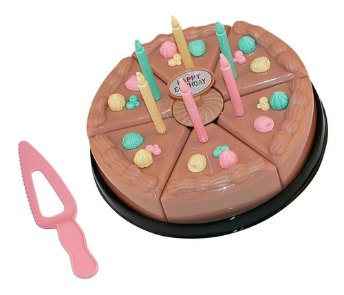 Fingen El Birthday Chocolate Cake W / Candles Cutting Toy