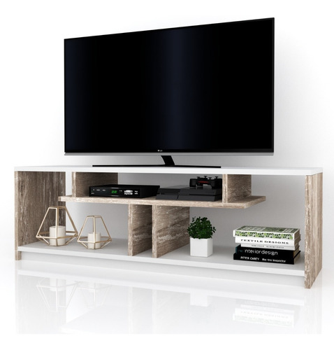 Mesa Lcd Led Mueble Moderno Living Rack Linea Moderna