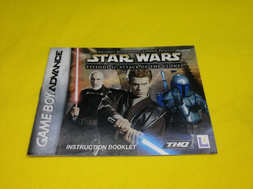 Manual Star Wars Episode 2 Attack Of Clones Gameboy Advance