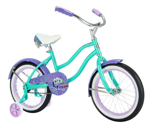 Bicicleta Huffy Cranbrook R16 Color Celeste y Morado