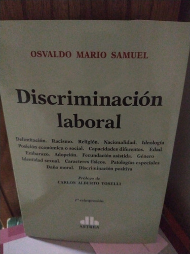 Samuel Discriminación Laboral Nuevo Astrea 2017