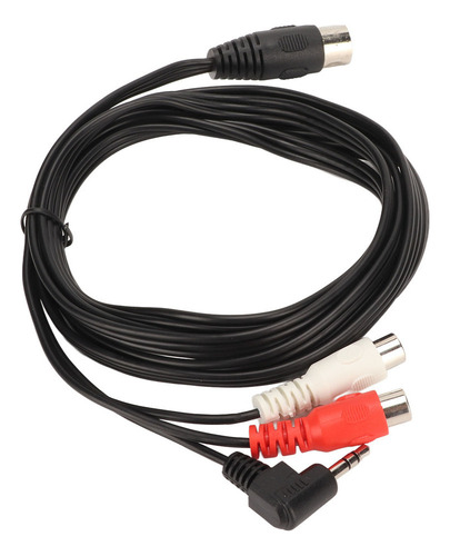 Para Cable Din De 5 Pines Macho A 2 Conectores Rca Hembra Y