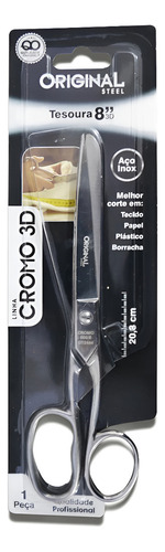 Tesoura Multiuso 8pol. 20,3cm Profissional Aço Inox