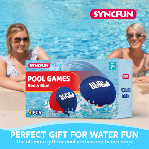 Pelotas De Agua Syncfun 4 Unidades Juguetes Para Playa Y Pis Rojo, Azul Nombre Del Diseño
