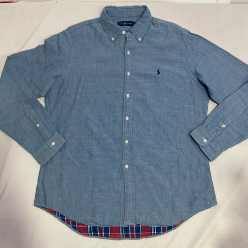 Camisa Polo Ralph Lauren Tela Gruesa Hombre Talla L (g)