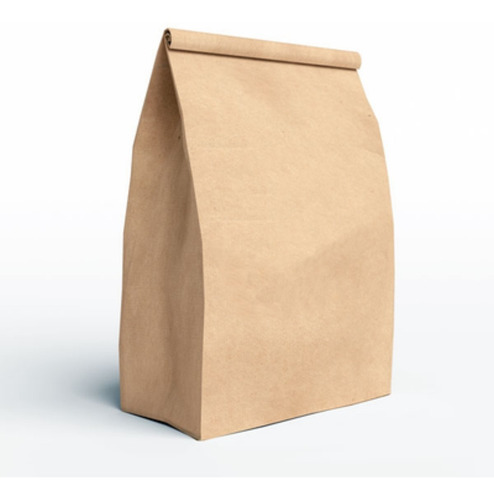 Imagen 2 de 3 de Bolsa Delivery Papel Kraf Fm8 26x17x37,5cm Ecologicasx250u