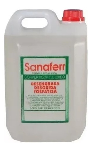 Desoxidante Desengrasante Fosfatizante Sanaferr 5 Litros