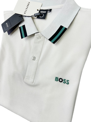 Camiseta Tipo Polo Hugo Boss Hombre Nc