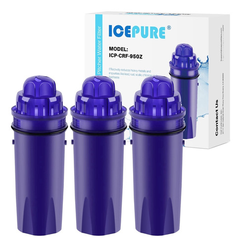 Icepure Filtro De Agua De Repuesto Para Jarra Pur Crf950z, .