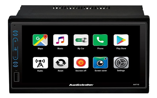Autoestereo Pantalla Bluetooth Audiobahn Aa710 Mirror Link Color Negro