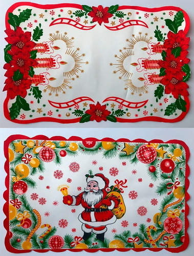 Imagen 4 de 8 de Decoración Navidad Individual Mesa Tela