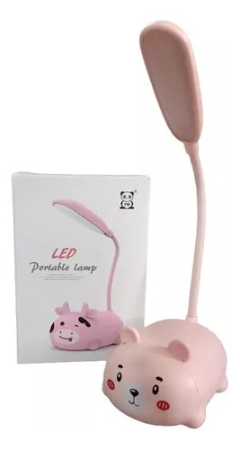 Mini Lámpara Mesita Noche Cuello Cisne Ajustable Recargable