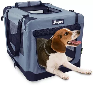 Soft Dog Crates Kennel For Pets, Door Soft Sided Fold...
