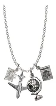 Comprar Collar Viajero Dije Viajero Collar Wanderlust Collar Avión Dije Avión  Brújula Maleta Regalo Mochilero Collar Moda Dije 