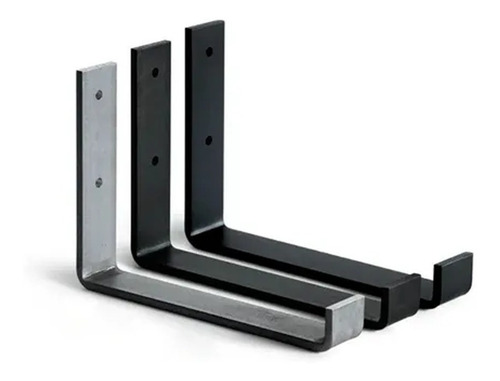 Imagen 1 de 5 de Mensula Hierro Exahome Industrial Estante Repisa Madera