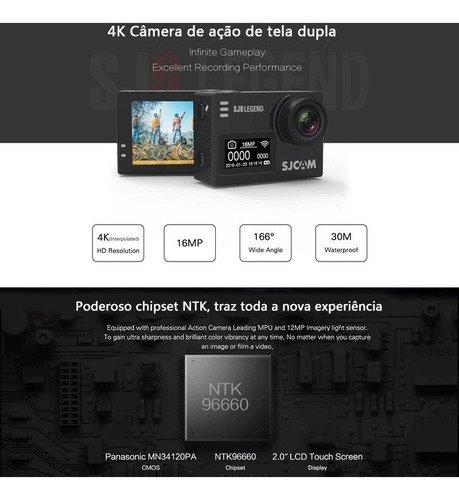 Camera Sjcam Sj6 Legend Original 4k Wifi 16mp Touch Screen