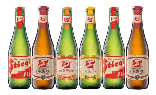 6 Pack De Cervezas Austriacas Stiegl De 330 Ml.