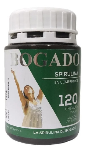 Spirulina Bogado 500 Mg X 120 Comprimidos