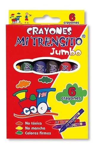 Crayones Mi Trensito * 6 Unidades, Yumbo, Crayola
