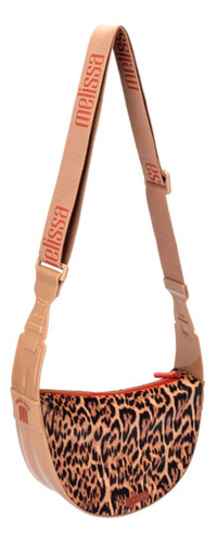 Bolsa Melissa Vibe Bag Print Bege Vermelha