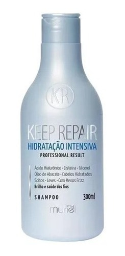 Shampoo Hidratação Intensa Ácido Hialurônico Keeprepair300ml