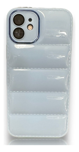 Protector Case Puffer Para iPhone 13 14 Con Protector Cámara