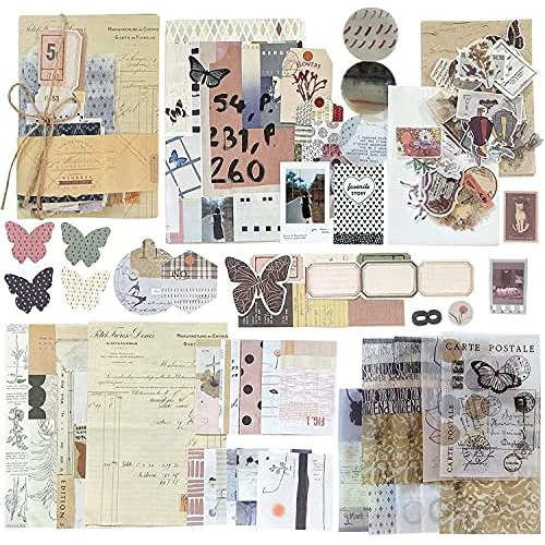 Kits De Scrapbook Vintage Adultos Y Niños, Pegatinas D...