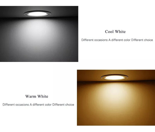 Panel Led De 10 Luces Led, 9 W, Foco Empotrado, Lavabo