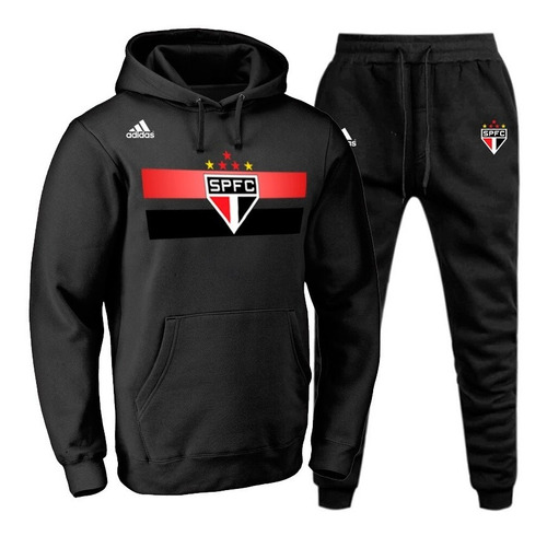 conjunto moletom feminino spfc