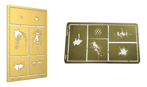 2x Kits De Pintura Para Hacer Modelos Plantilla De Estarcido