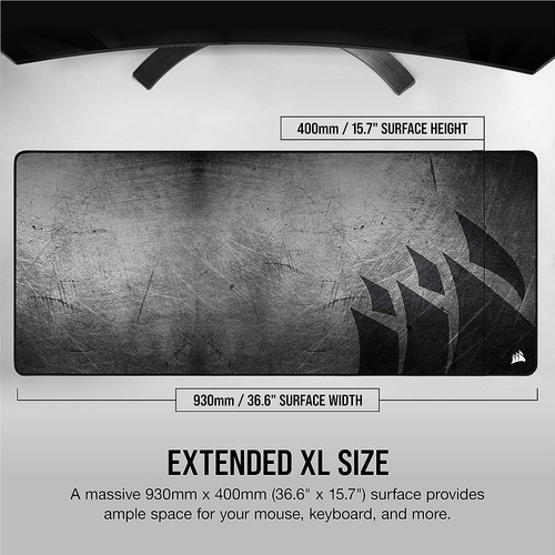 Mouse Pad Para Jogos Corsair Mm350 Pro, 930 Mm X 400 Mm X...