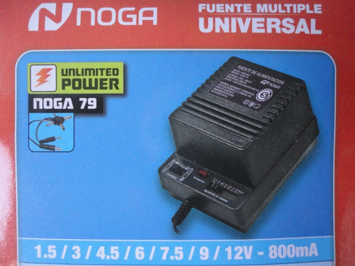 Fuente Transformador,multiple Universal 12v.9v.7,5v.800ma