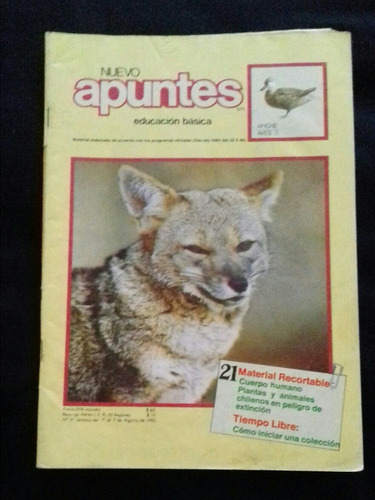 Revista Nuevo Apuntes 21 Educación Básica Aves 3 L.