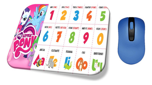 Mouse Pad My Little Pony  Numeros Y Vocales