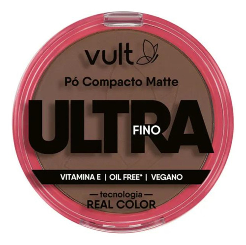 Vult - Pó Compacto Matte Ultrafino - 9g Tom Escuro