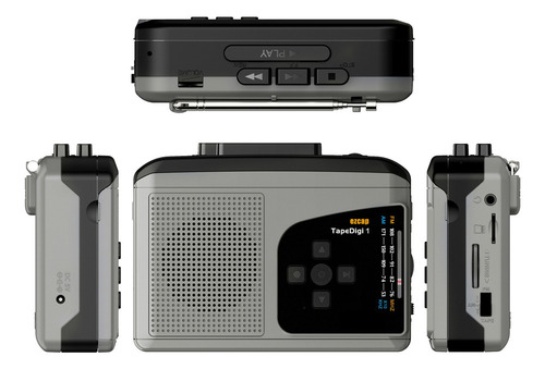 Set De Radio Am Player Cassette Jack Tape Ezcap234 Portátil