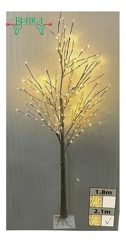 Arbol 1.8mt 240 Luces Led Champaña 120v