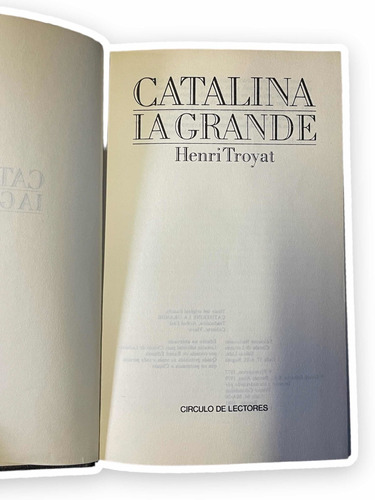 Catalina La Grande Libro Tapa Dura